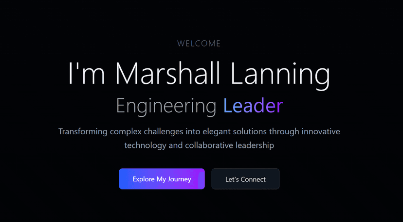 Marshall Lanning Professional Portfolio